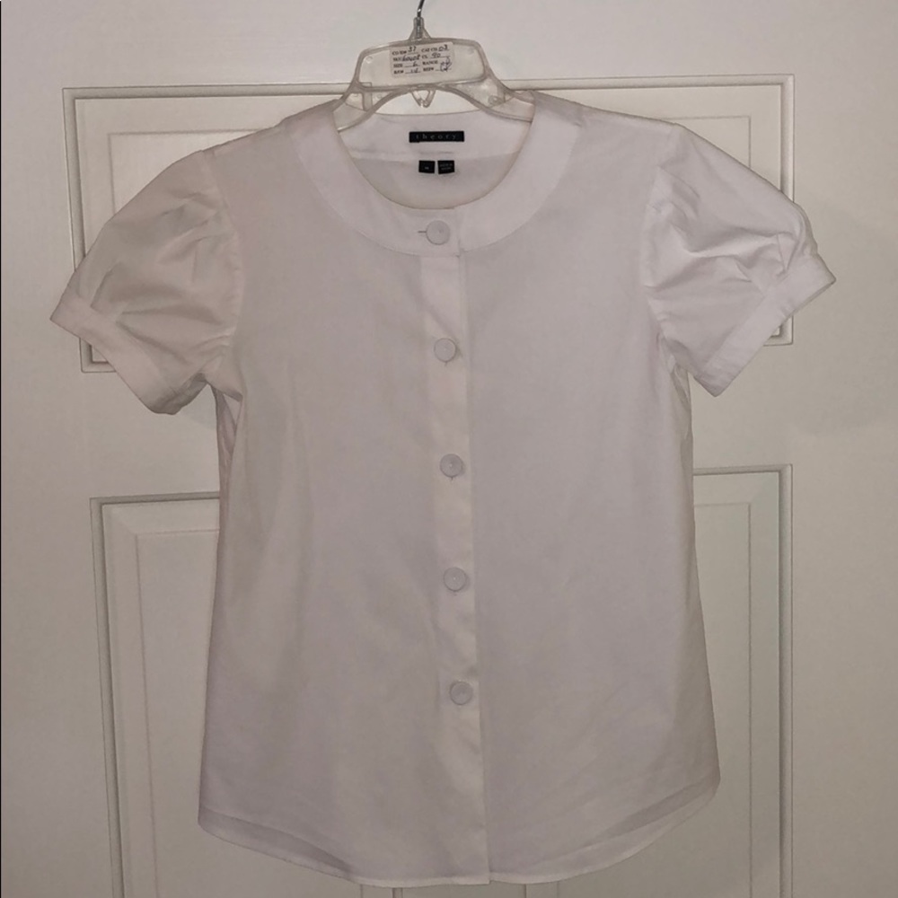Theory short-sleeved button-down